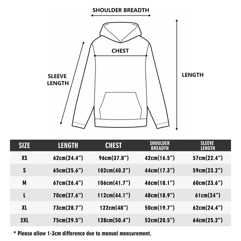 DzThreaDz. Front & Back Printing Adult Cotton Hoodie