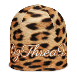 DzThreaDz. Leopard Print All-Over Print Beanie