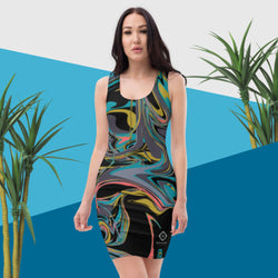 DzThreaDz. Color Blur Sublimation Cut & Sew Dress