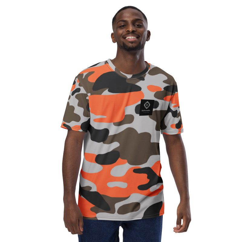 DzThreaDz. Orange Camo Men's t-shirt