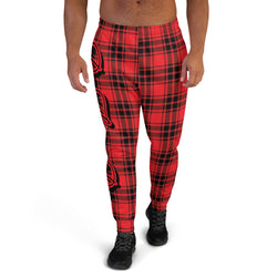 DzThreaDz. Red Plaid Men's Joggers