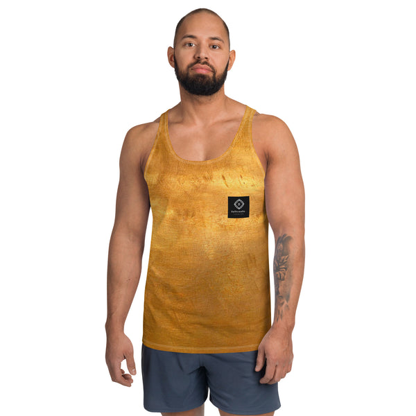 DzThreaDz. Golden Unisex Tank Top