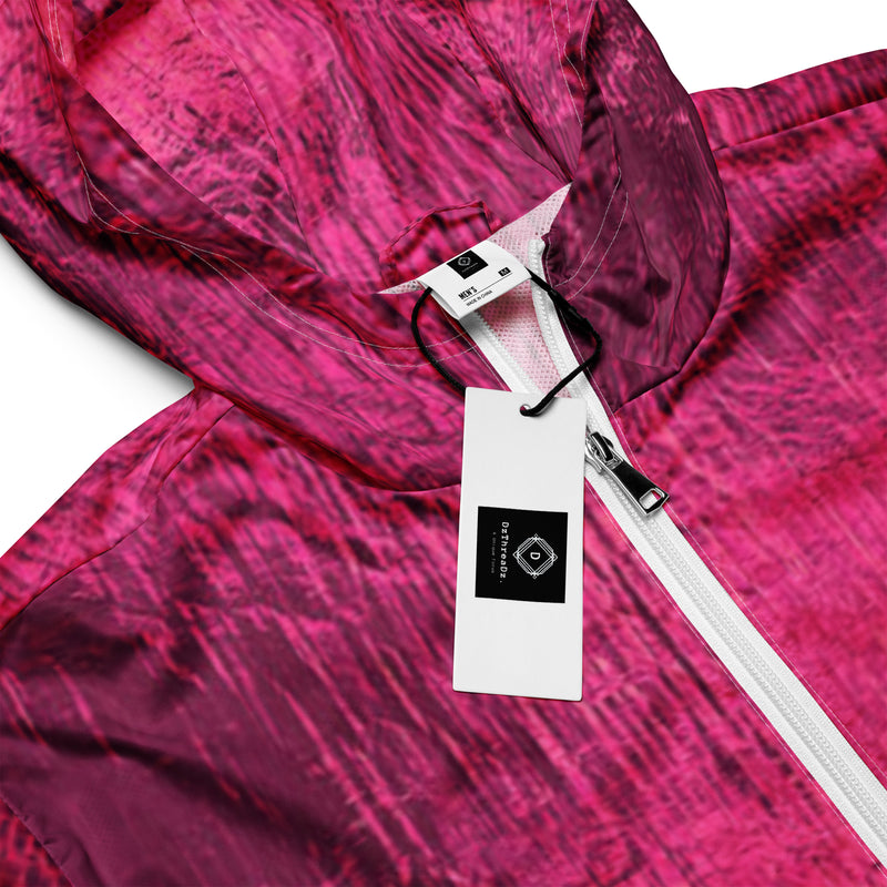 DzThreaDz. Hot Pink Unisex windbreaker