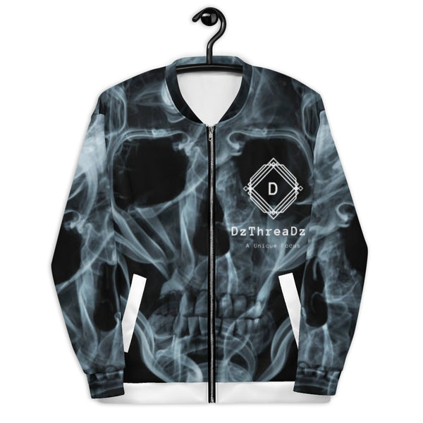 DzThreaDz. Smoke Skull Premium Unisex Bomber Jacket