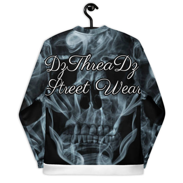 DzThreaDz. Smoke Skull Premium Unisex Bomber Jacket