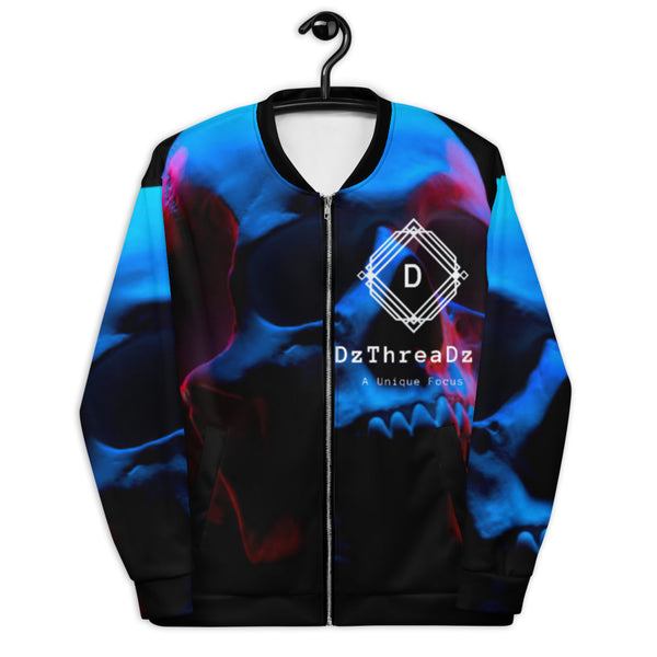 DzThreaDz. Street Wear Skull Premium Unisex Bomber Jacket