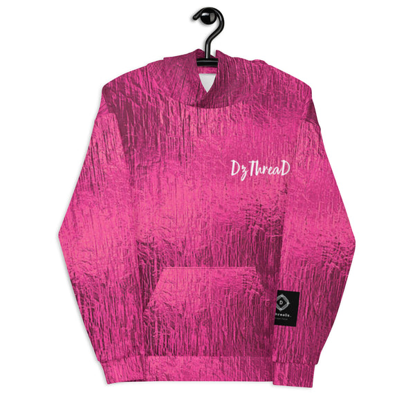 DzThreaDz. Hot Pink Embroidered Unisex Hoodie