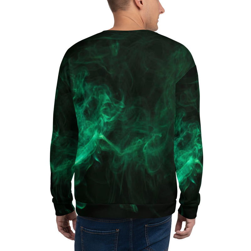 DzThreaDz. Green Haze Unisex Sweatshirt