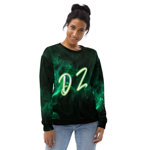 DzThreaDz. Green Haze Unisex Sweatshirt