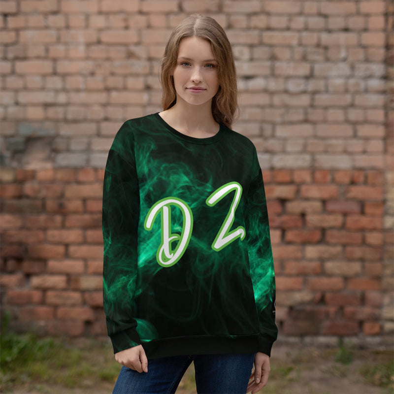 DzThreaDz. Green Haze Unisex Sweatshirt