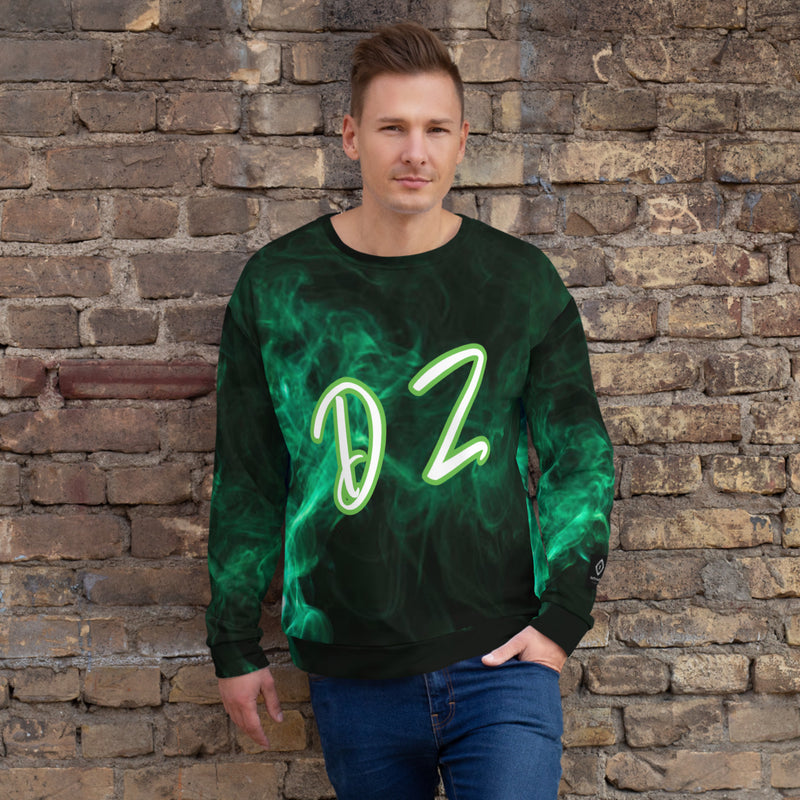 DzThreaDz. Green Haze Unisex Sweatshirt