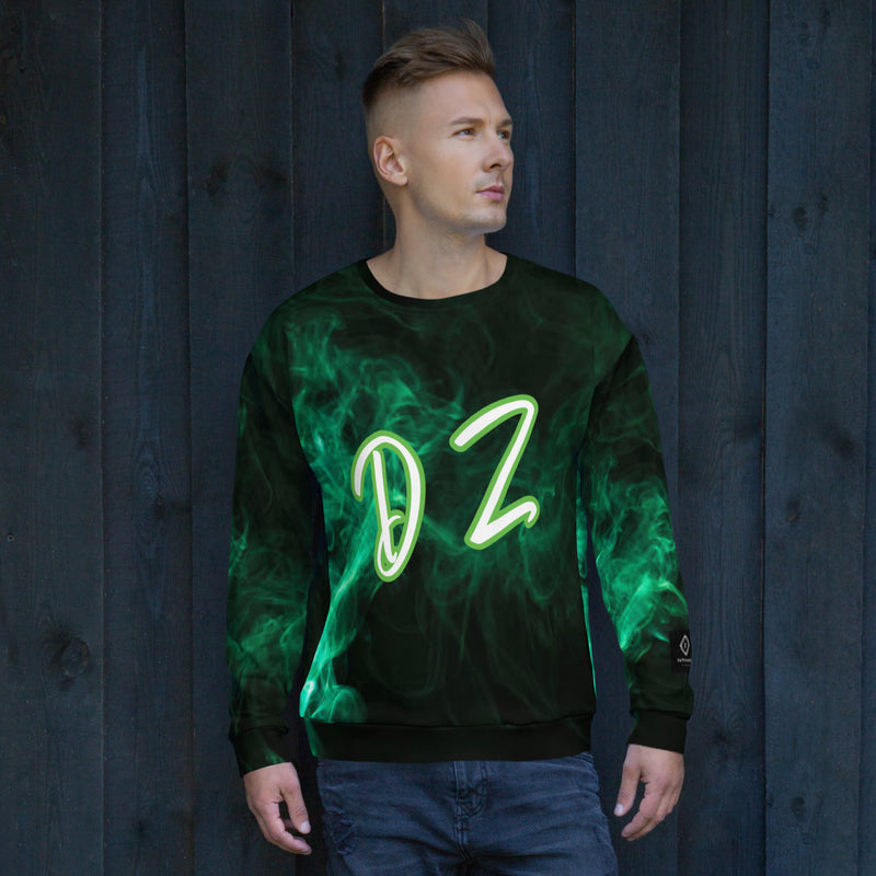 DzThreaDz. Green Haze Unisex Sweatshirt