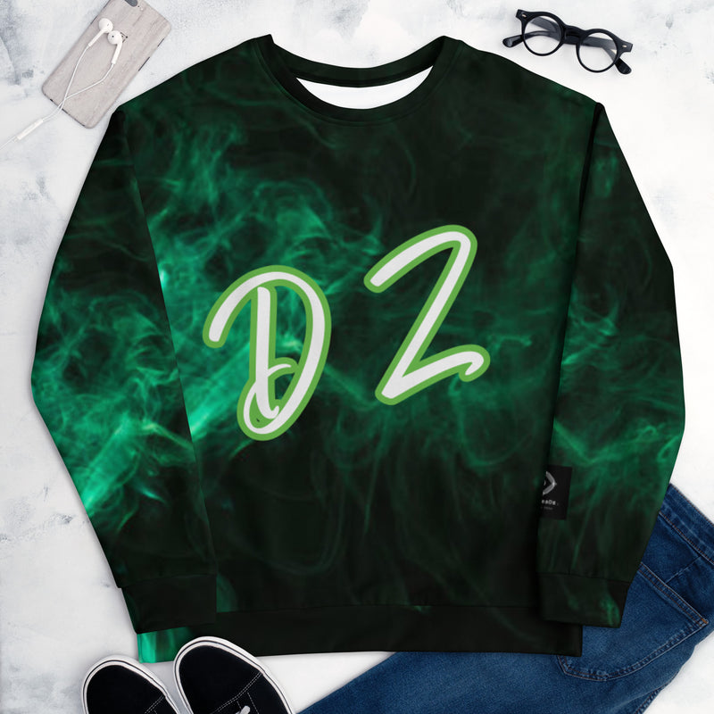 DzThreaDz. Green Haze Unisex Sweatshirt