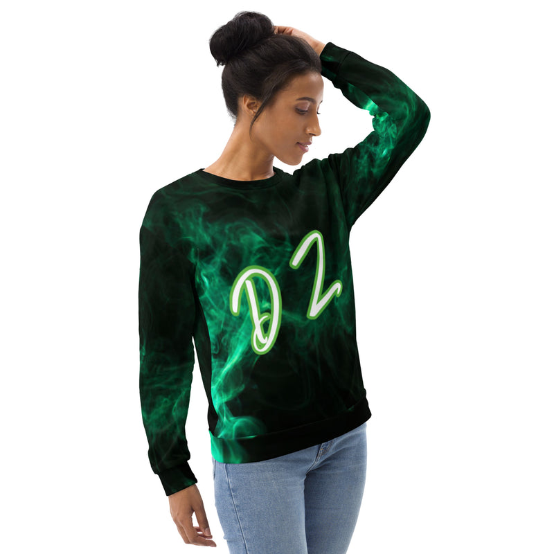 DzThreaDz. Green Haze Unisex Sweatshirt