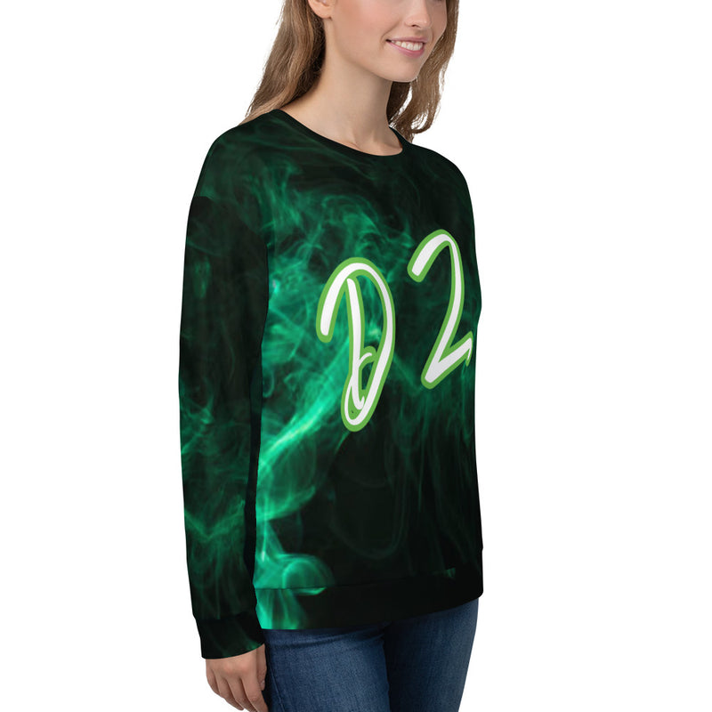 DzThreaDz. Green Haze Unisex Sweatshirt