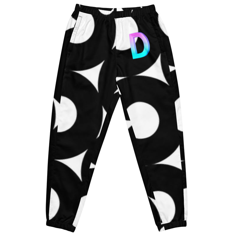 DzThreaDz. Black White Unisex track pants