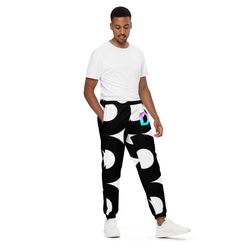 DzThreaDz. Black White Unisex track pants