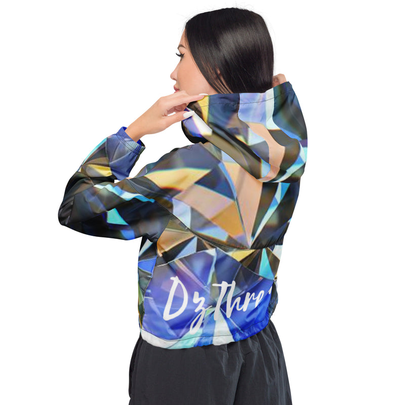 DzThreaDz. Diamond Collection Women’s cropped windbreaker