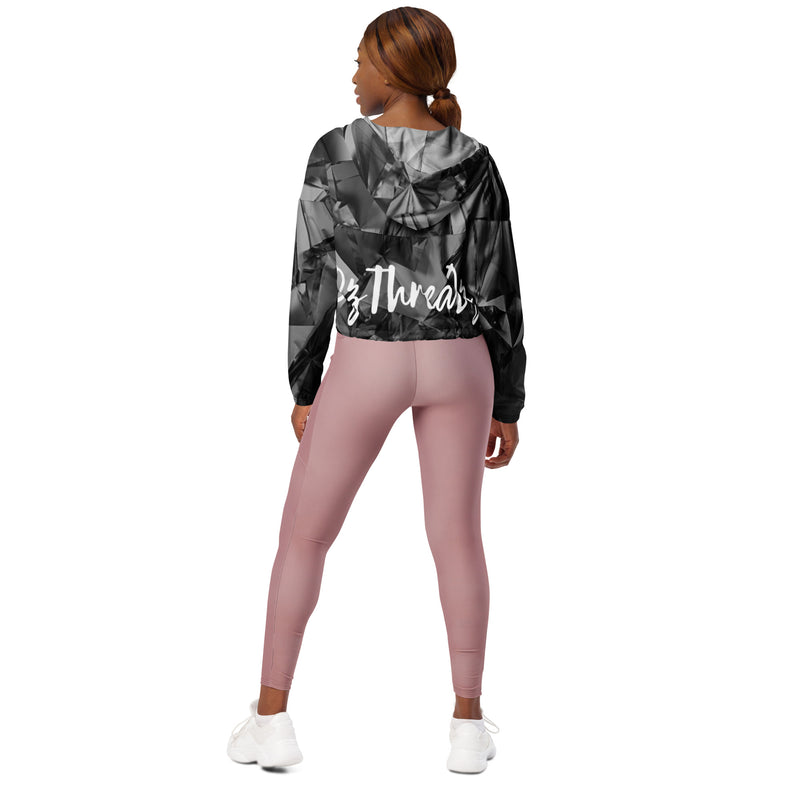 DzThreaDz. Diamond Collection Women’s cropped windbreaker