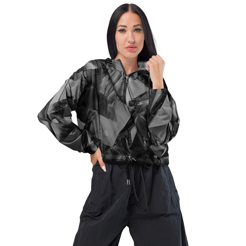 DzThreaDz. Diamond Collection Women’s cropped windbreaker