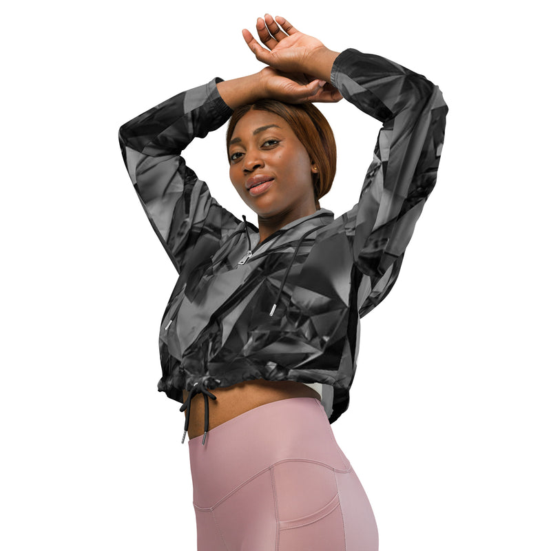 DzThreaDz. Diamond Collection Women’s cropped windbreaker