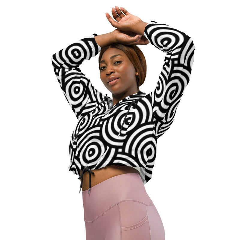 DzThreaDz. Circle Women’s cropped windbreaker