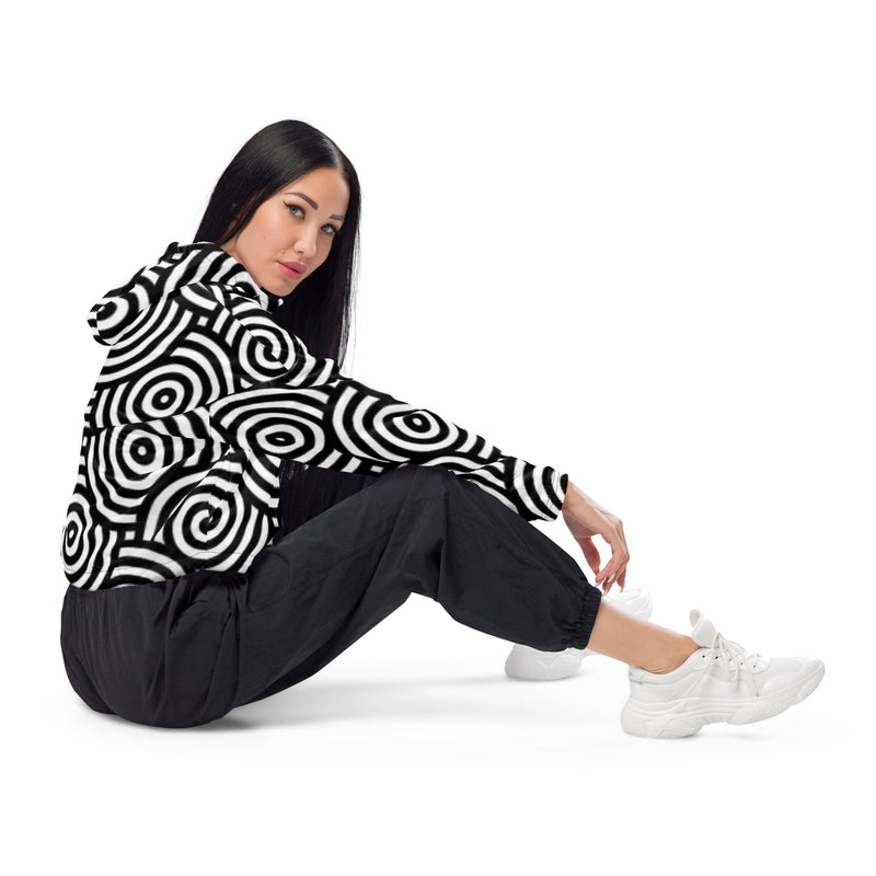 DzThreaDz. Circle Women’s cropped windbreaker