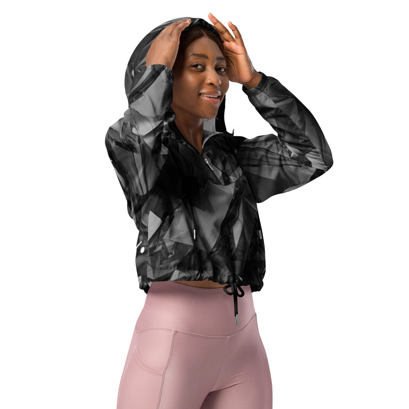 DzThreaDz. Diamond Collection Women’s cropped windbreaker