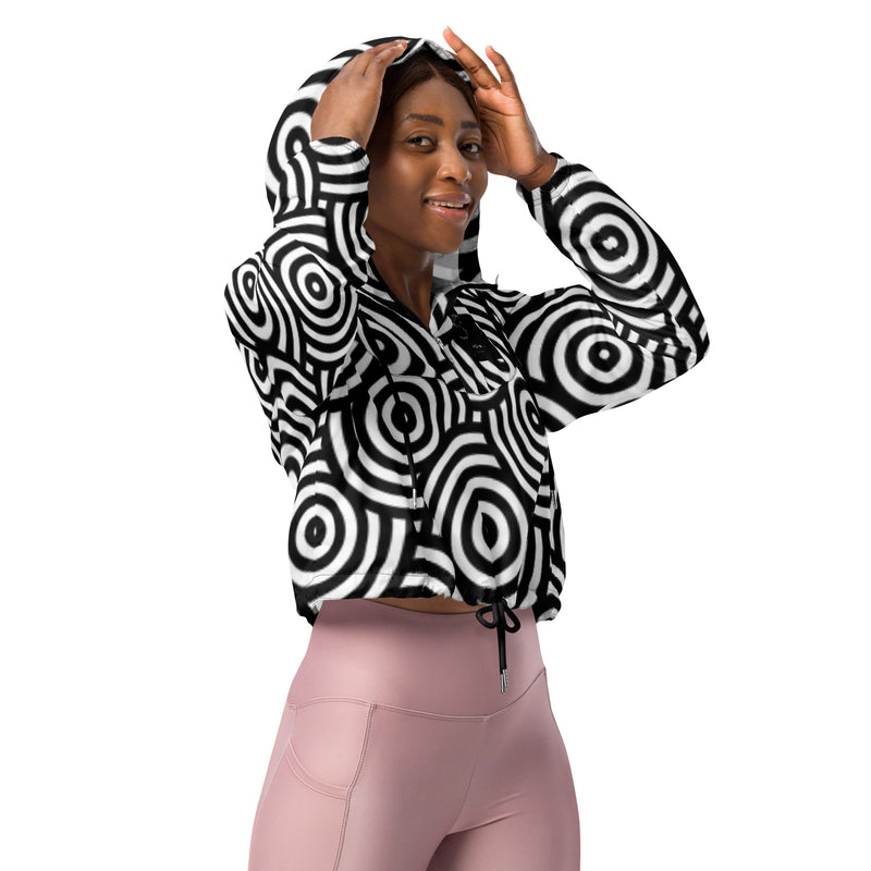 DzThreaDz. Circle Women’s cropped windbreaker