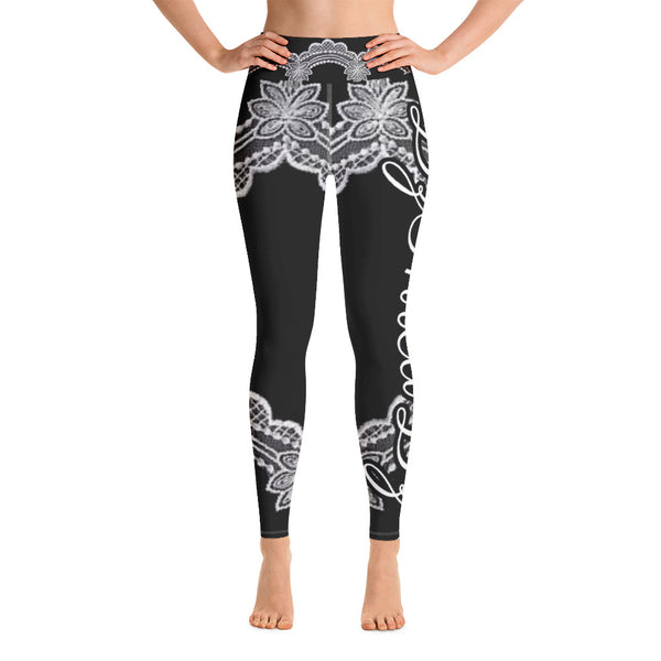 DzThreaDz. Lace Yoga Leggings