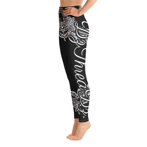 DzThreaDz. Lace Yoga Leggings