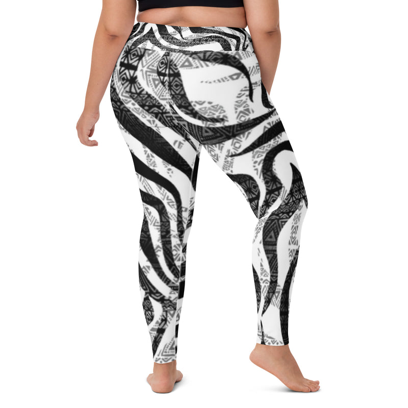 DzThreaDz. Zebra Yoga Leggings