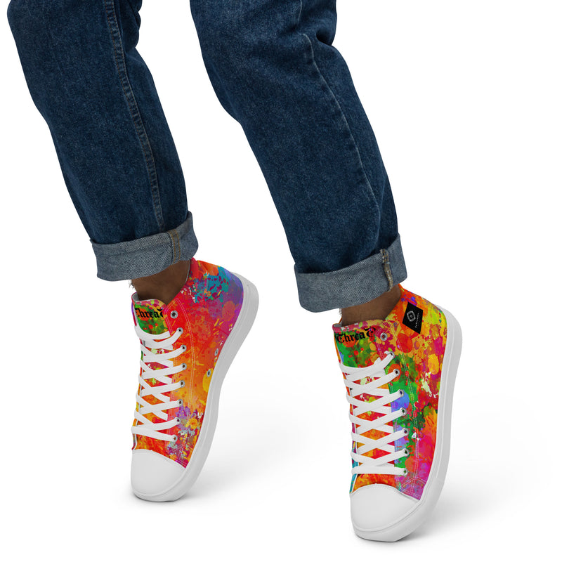 DzThreaDz. Men’s high top canvas shoes