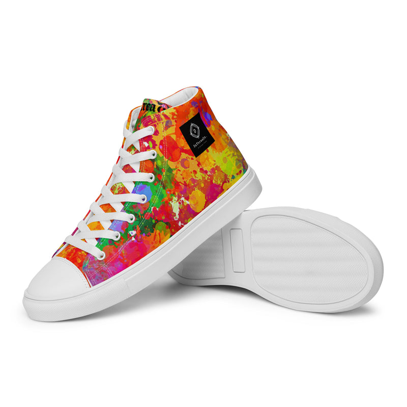 DzThreaDz. Men’s high top canvas shoes