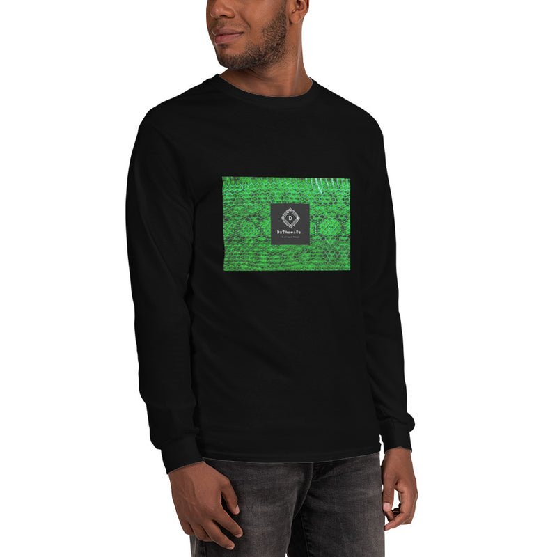 DzThreaDz. Gator Print Men’s Long Sleeve Shirt