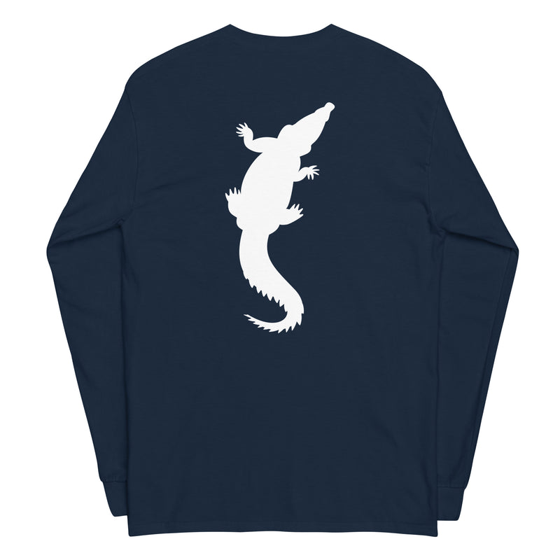 DzThreaDz. Gator Print Men’s Long Sleeve Shirt