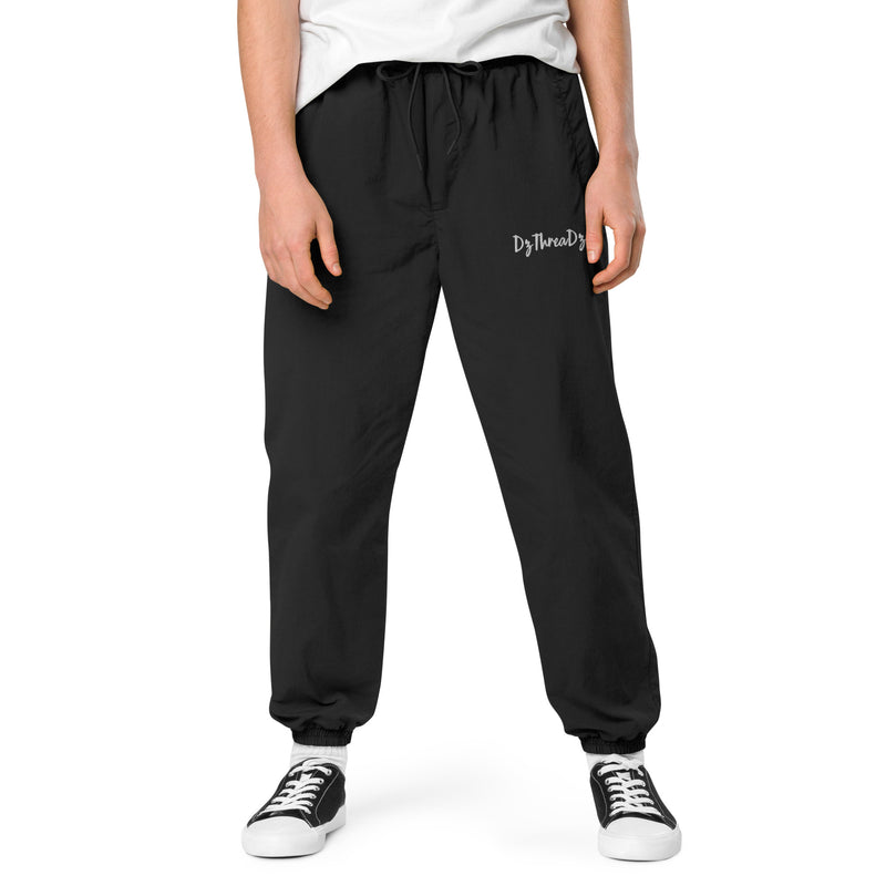 DzThreaDz. Embroidered Recycled tracksuit trousers