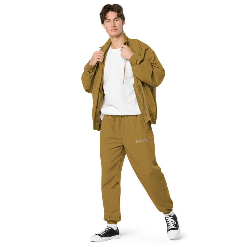 DzThreaDz. Embroidered Recycled tracksuit trousers