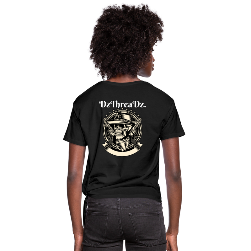 DzThreaDz. Crop Top  Women’s Vintage Sport T-Shirt - black