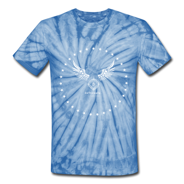 DzThreaDz. Men’s Long Body Urban Tee - spider baby blue