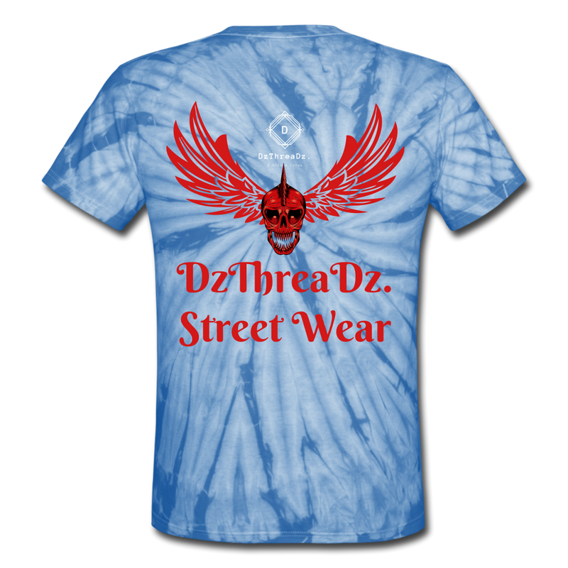 DzThreaDz. Men’s Long Body Urban Tee - spider baby blue