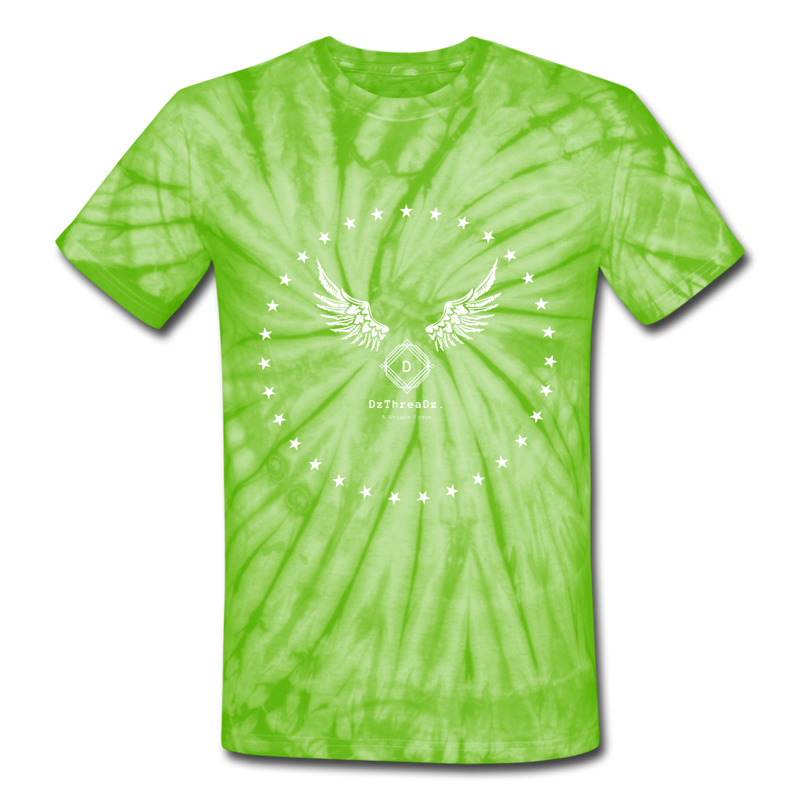 DzThreaDz. Men’s Long Body Urban Tee - spider lime green