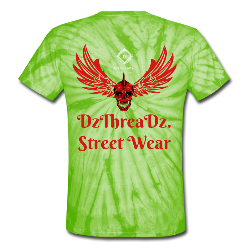 DzThreaDz. Men’s Long Body Urban Tee - spider lime green