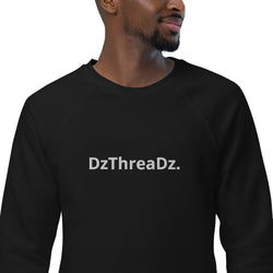 DzThreaDz. Embroidered Unisex organic raglan sweatshirt