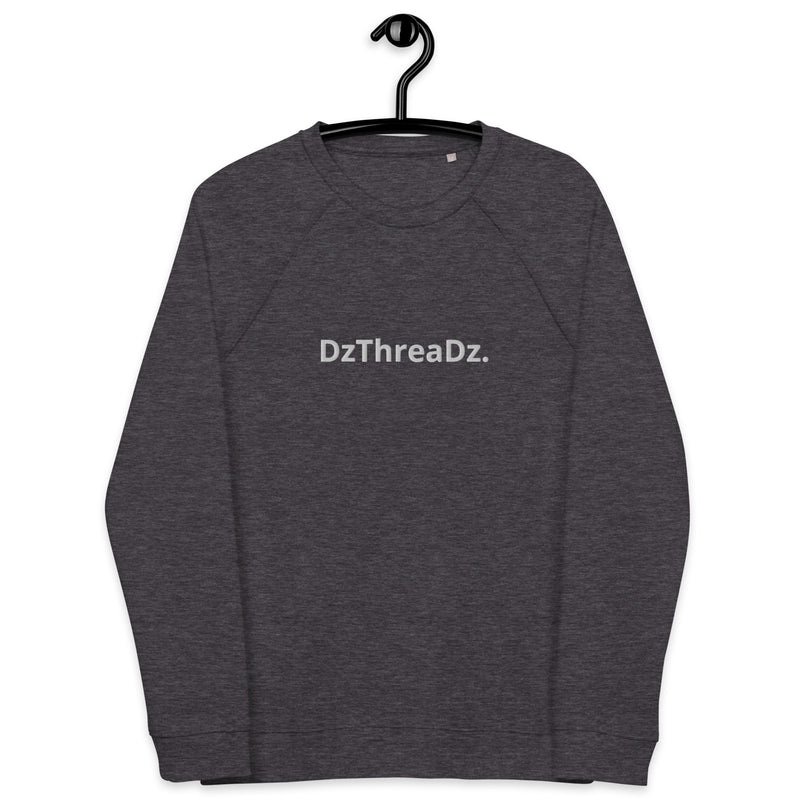 DzThreaDz. Embroidered Unisex organic raglan sweatshirt