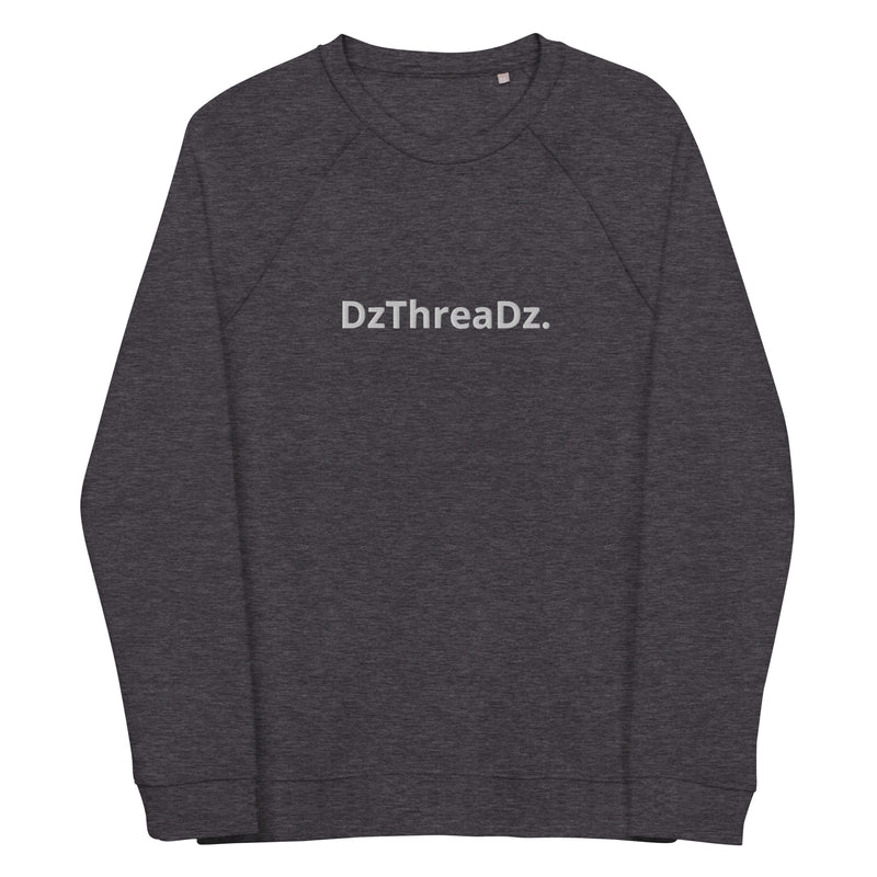 DzThreaDz. Embroidered Unisex organic raglan sweatshirt