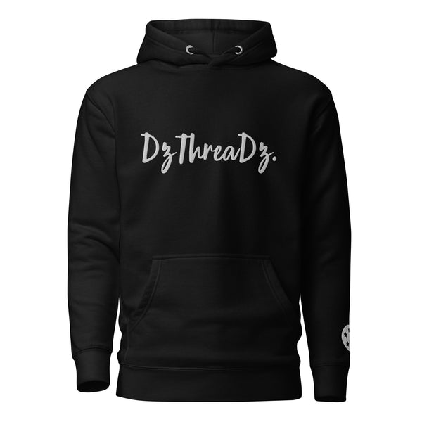 DzThreaDz. Embroidered Gold BackUnisex Hoodie