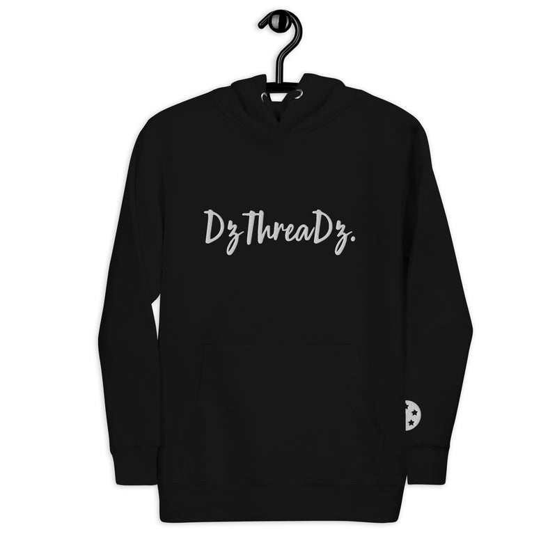 DzThreaDz. Embroidered Gold BackUnisex Hoodie