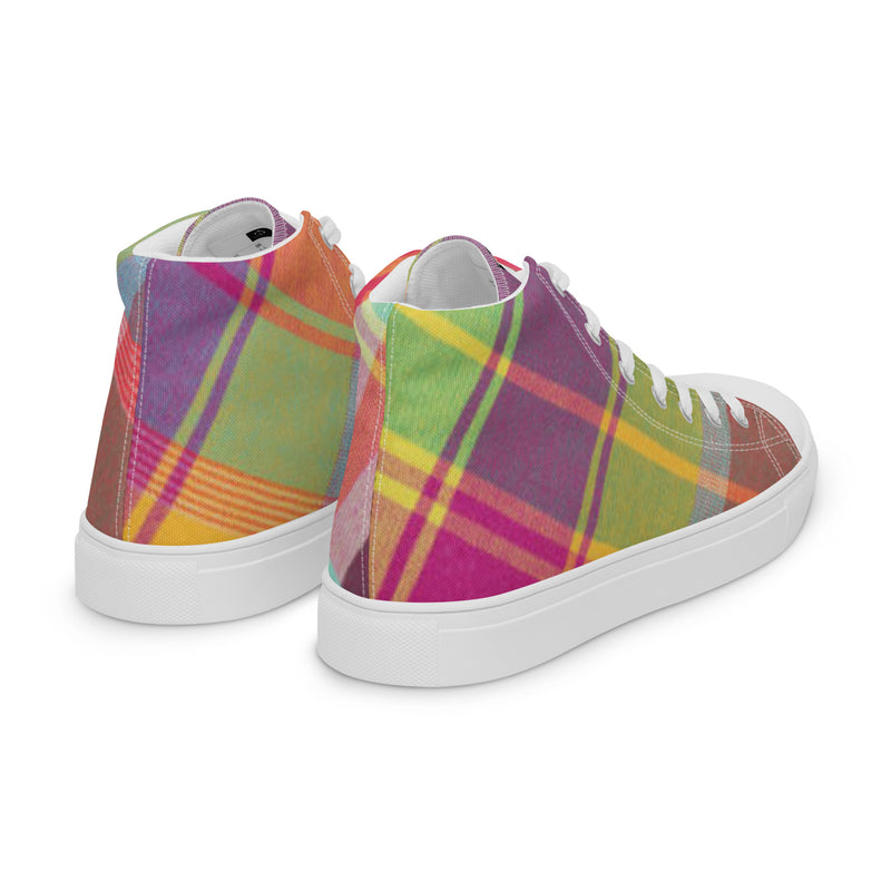 DzThreaDz. Plaid Women’s high top canvas shoes